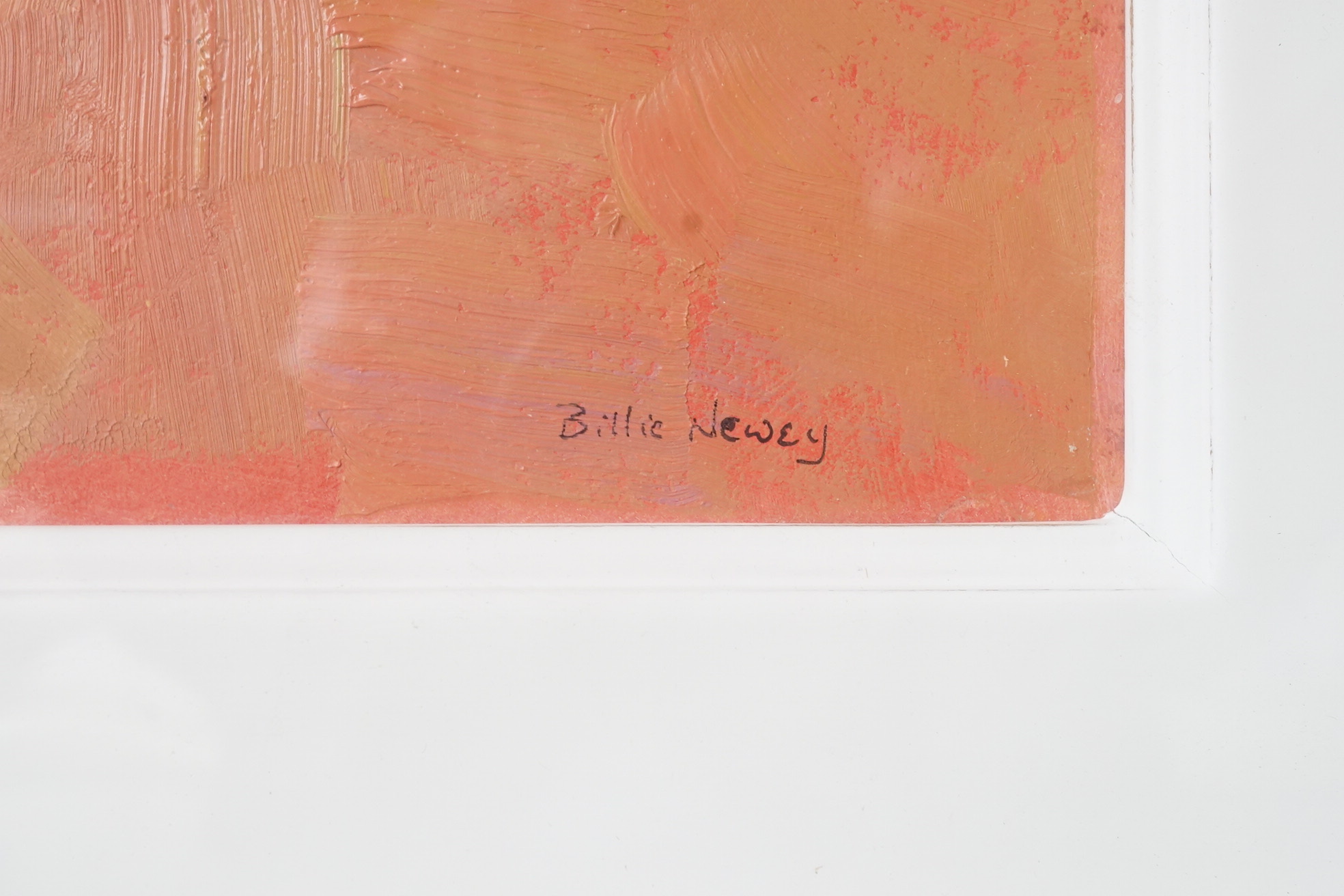Billie Newey (Contemporary), Untitled abstract composition, signed, oil on board, 37 x 24cm